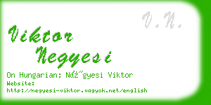 viktor negyesi business card